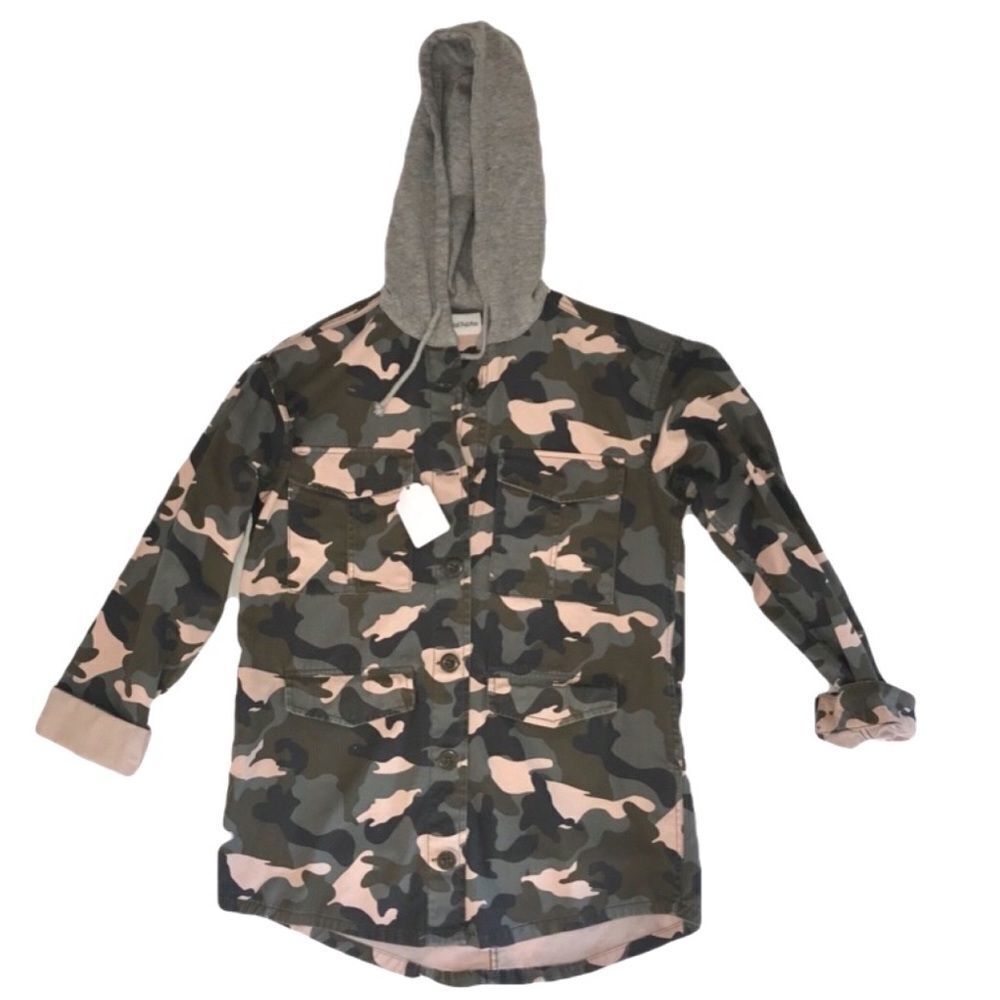 Camo Jacket W/ Rock Music Tour 1989 T-Shirt Patch - Picture 2 of 5